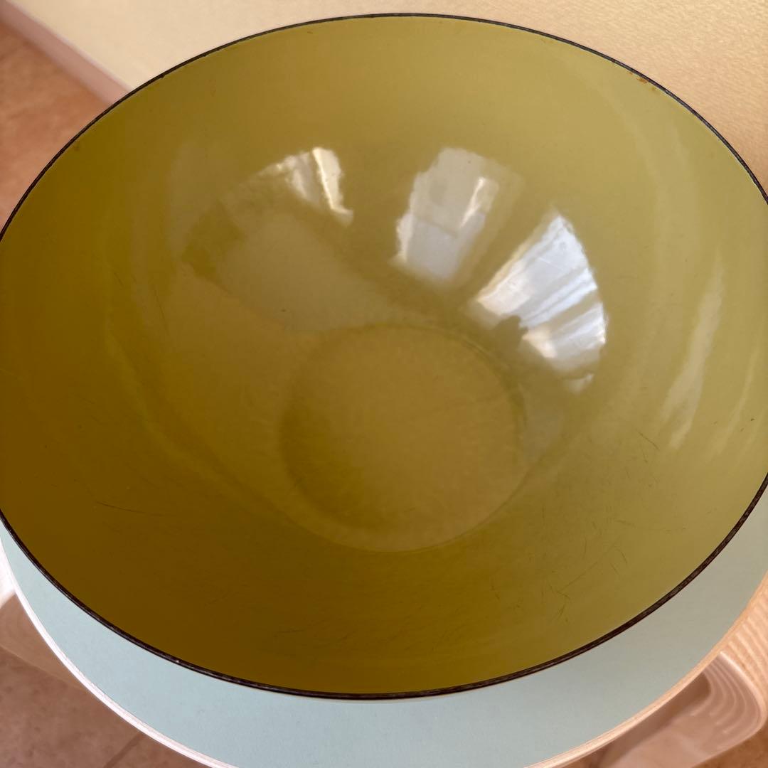 キャサリンホルム 24cm ボウル ロータス オリーブ　北欧 ヴィンテージ 大