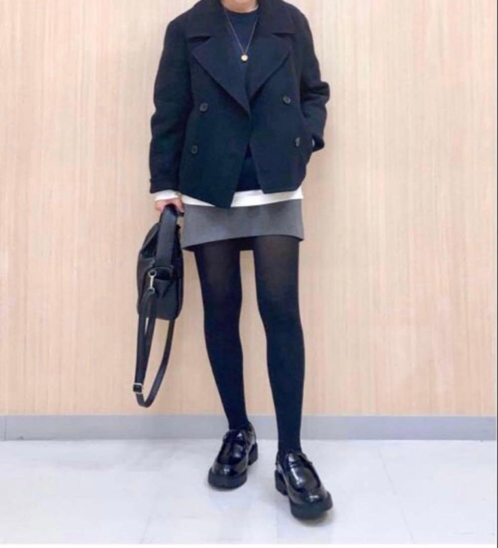 新品未使用　ユニクロ　ダブルフェイスショートコートリラックスフィット　XXL