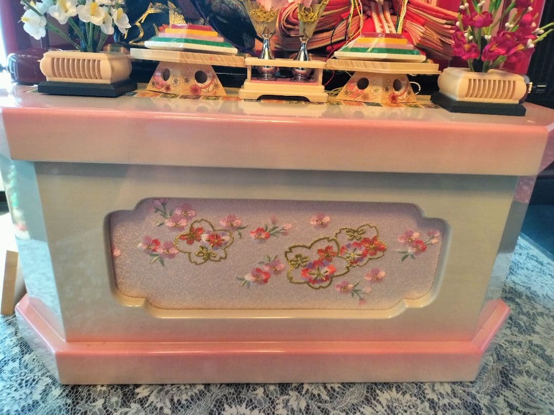 収納式雛人形屏風等飾り台