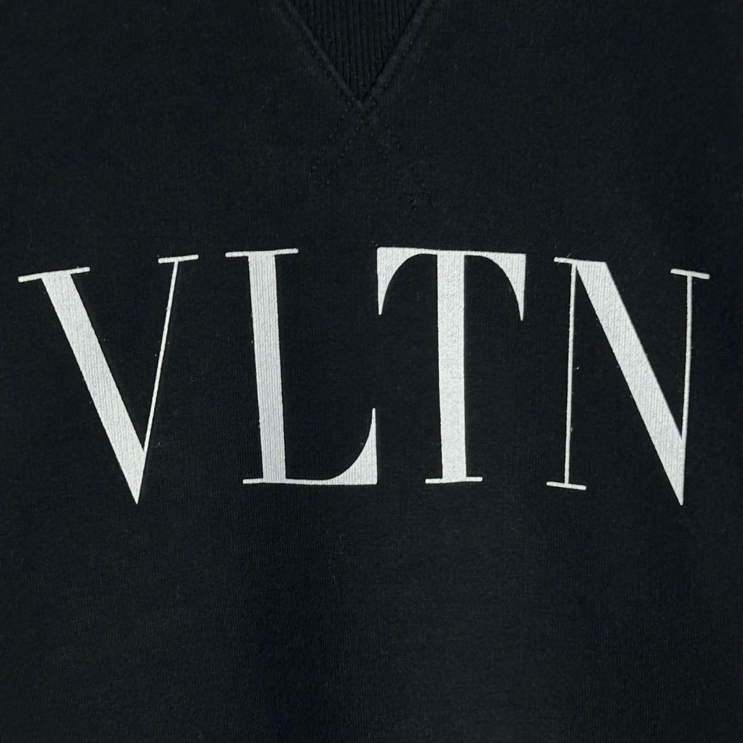 5969【人気ブラック】ヴァレンティノ‪☆プリントロゴ入りスウェット VLTN