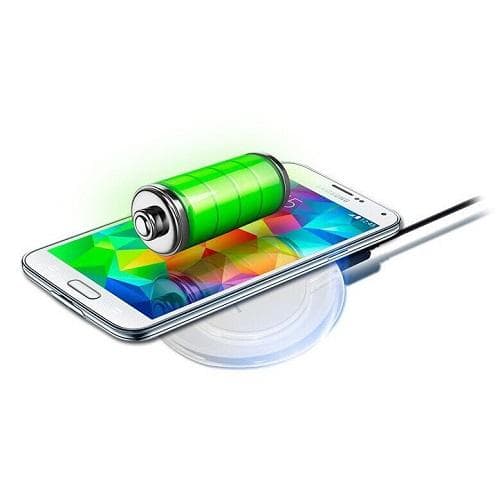 コンパクト ワイヤレス充電器 Qi規格 スマホ 置くだけ充電パッド ホワイト