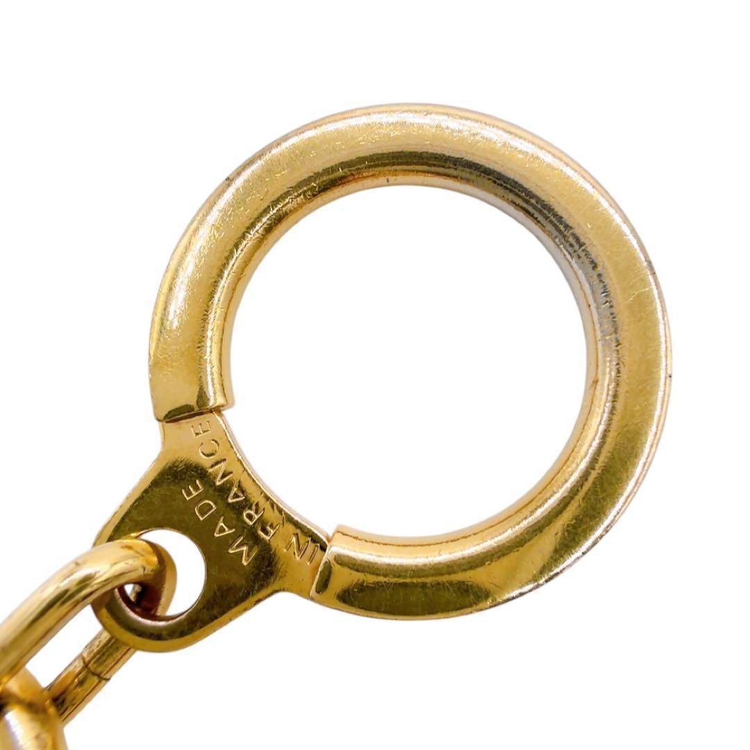 【美品】ルイヴィトン アノクレ キーリング チャーム キーホルダー ゴールド系