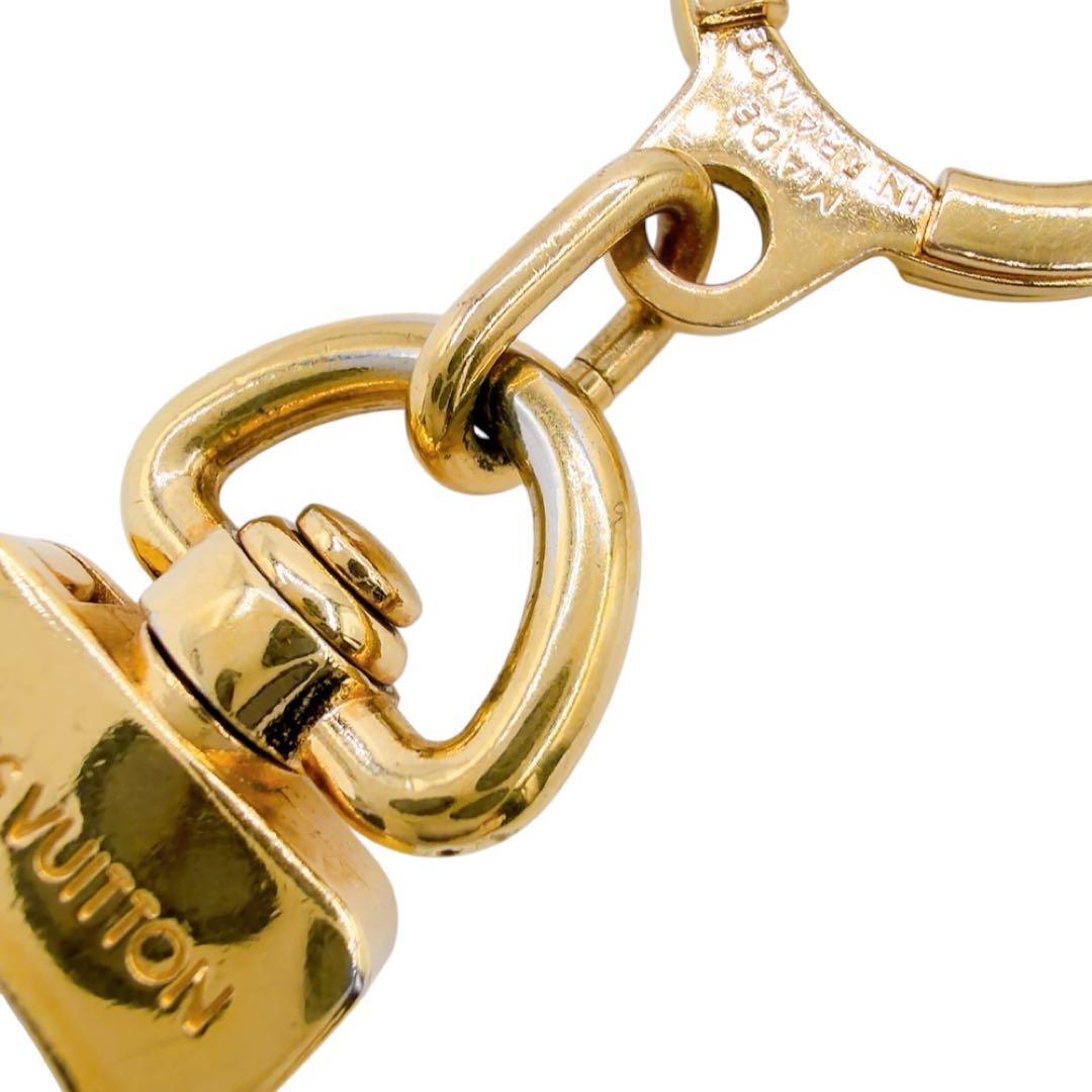 【美品】ルイヴィトン アノクレ キーリング チャーム キーホルダー ゴールド系