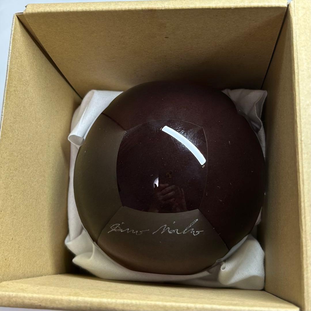 イノナホ 球形花瓶 サイン入り 箱付き