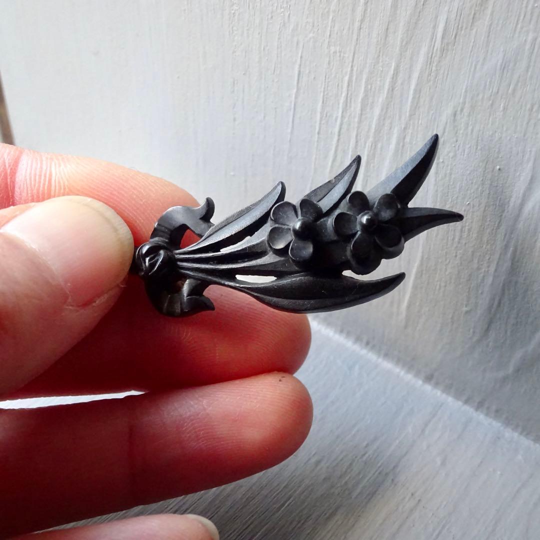 アンティーク モーニングジュエリー ブローチ ブーケ フランス