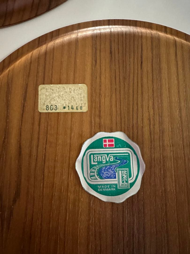 北欧vintage Langva 木製プレート 2枚セット