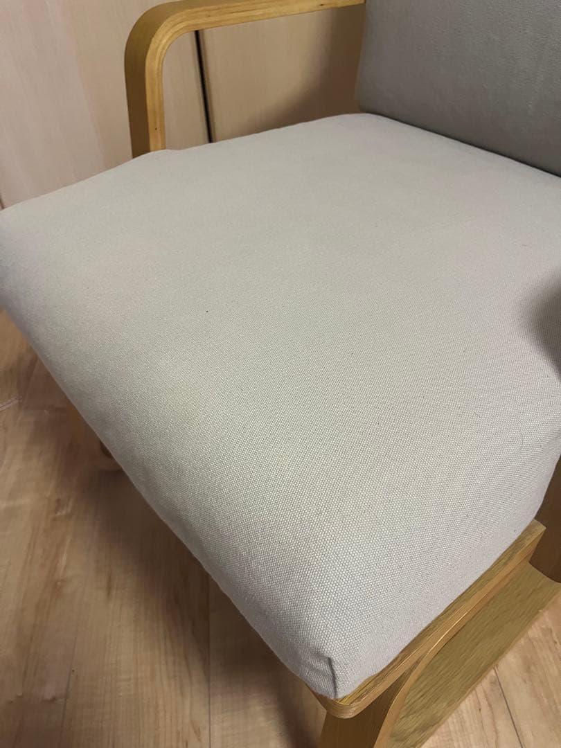 ※〜7日週末限定【超美品】無印オーク材 ソファチェア