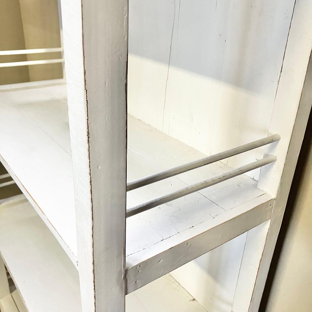 リサイクル ウッド キャビネット　アンティークホワイト