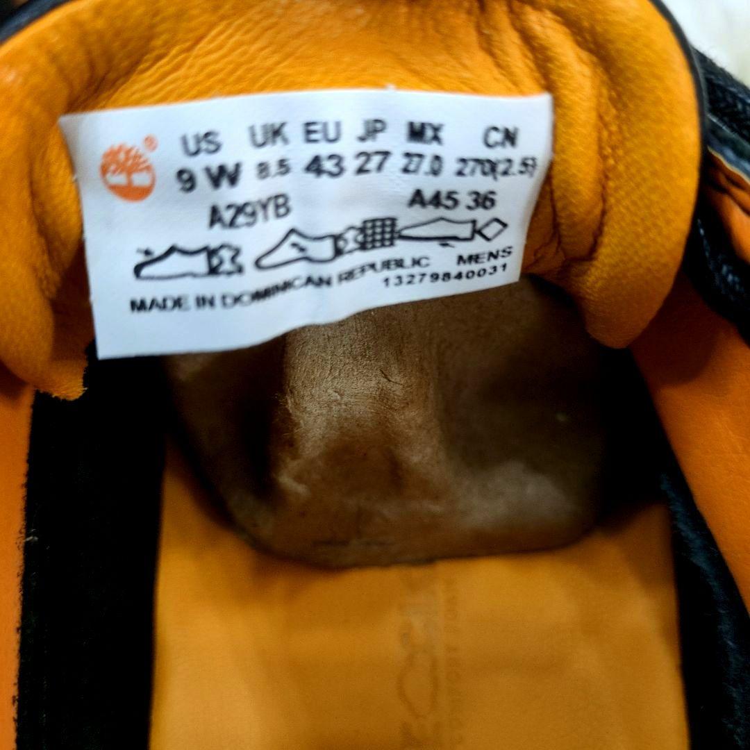 未使用品　ティンバーランド　27.0　デッキシューズ　　モックトゥ　黒