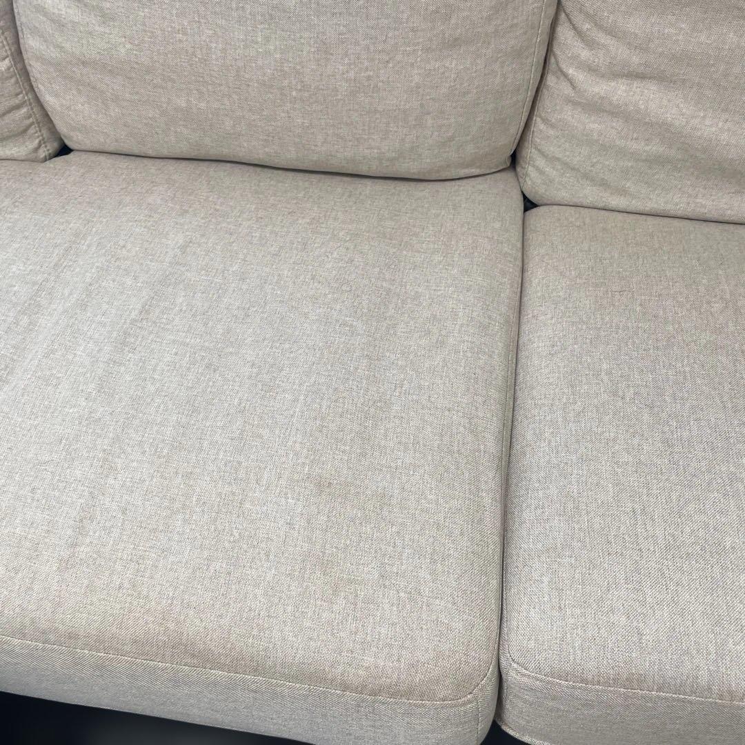 オットマン付き　三人掛けソファ