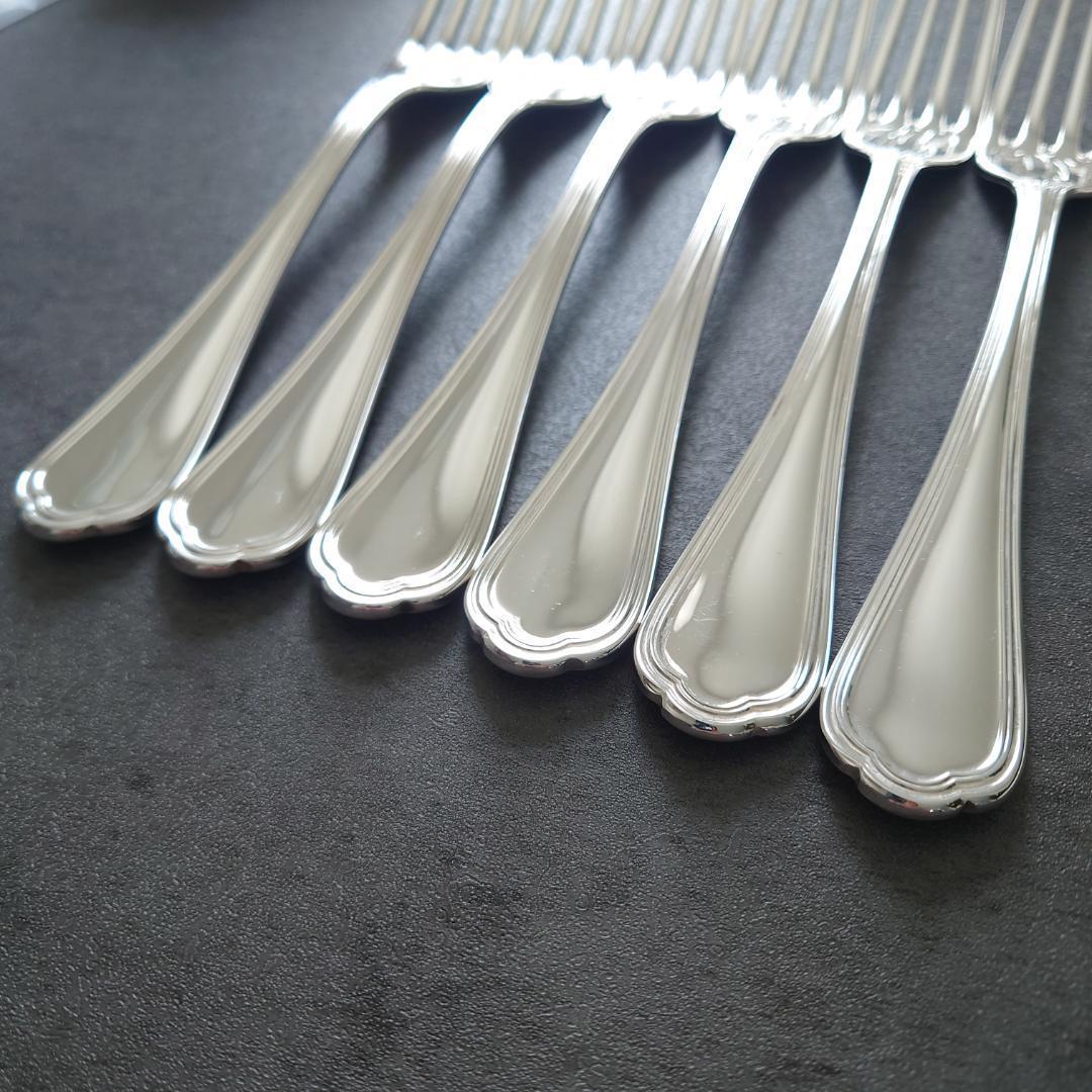 美品 クリストフル スパトゥール テーブルフォーク 6点