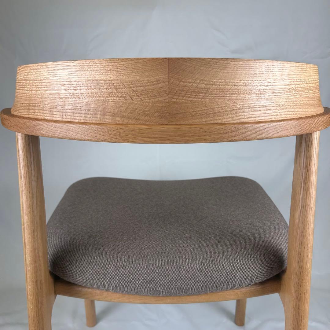 【極美品】ナガノインテリア ダイニングチェア DC355 オーク 日本製 天然木