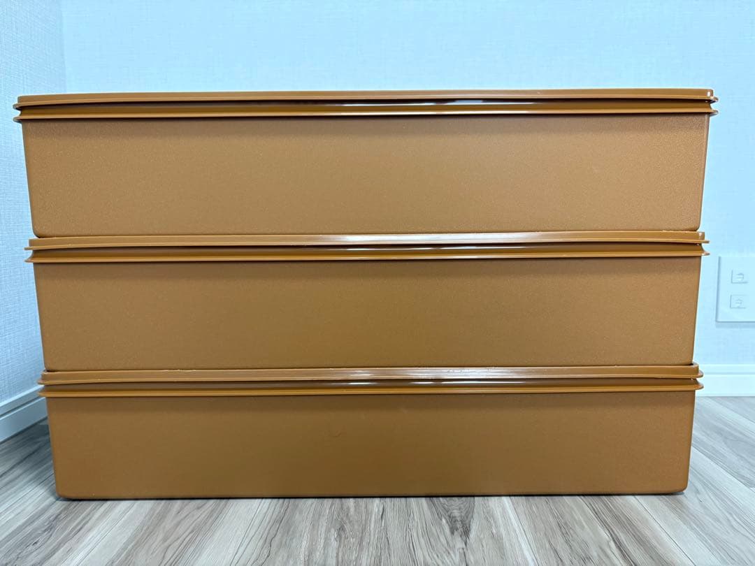 美品❕Tupperwareタッパーウェア ロングスーパーケース3個セット