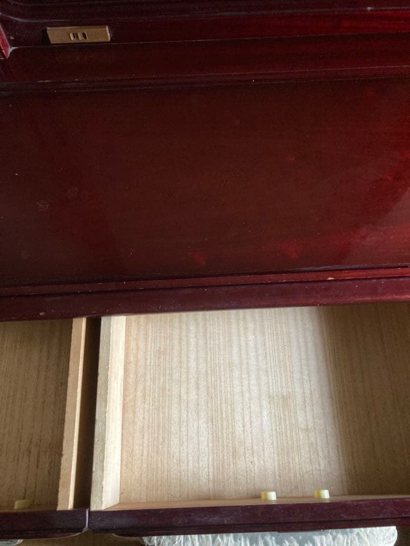 UEDA ダークレッドブラウン ドレッサー　鏡台　アンティーク家具　ヴィンテージ