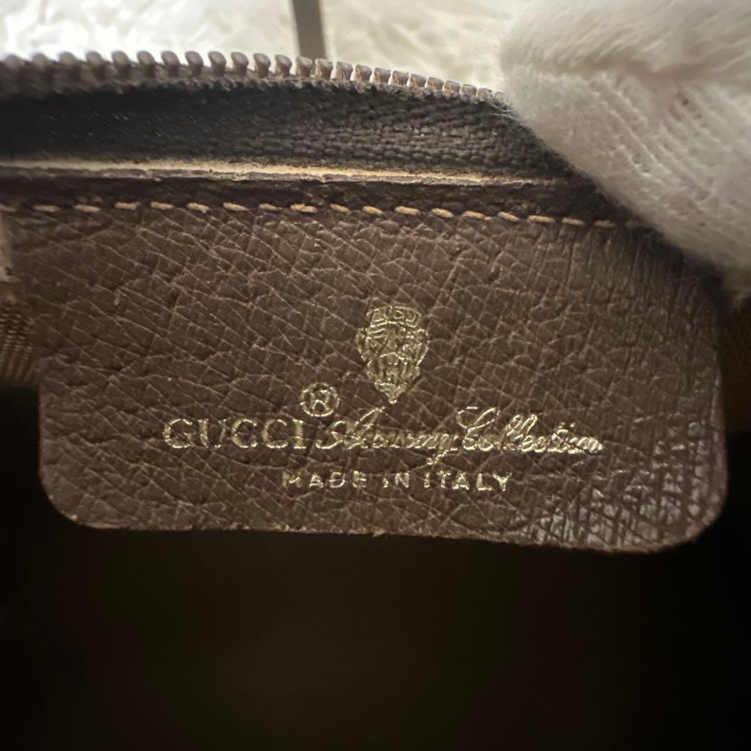 値下げ グッチ シェリーライン GG キャンバス レザー ショルダーバッグ