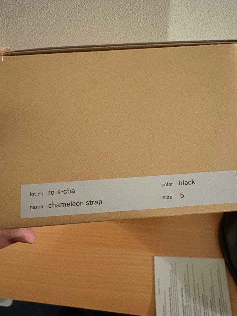 靴 Hender Scheme / Chameleon Strap BLACK 5