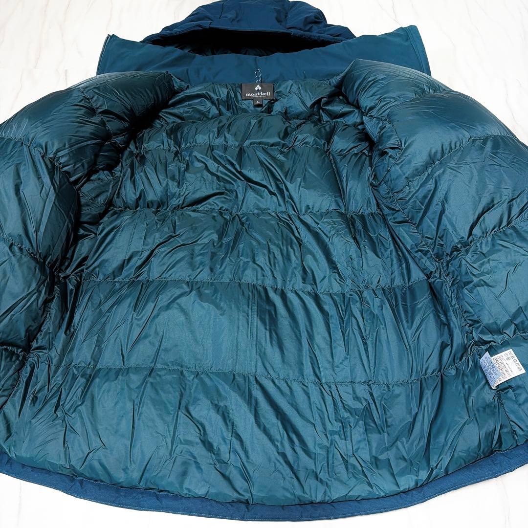 モンベル パーマフロストダウンパーカ ドローコード ネイビー メンズ Lサイズ