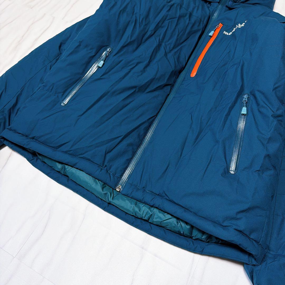 モンベル パーマフロストダウンパーカ ドローコード ネイビー メンズ Lサイズ