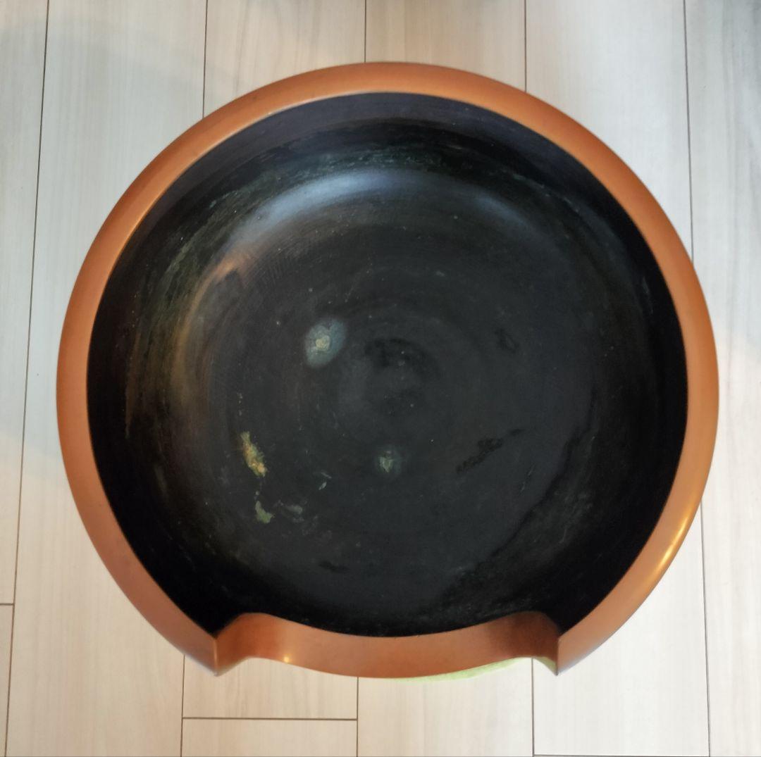 茶道具　金谷浄雲　唐銅道安風炉　電熱器、茶巾タライ付