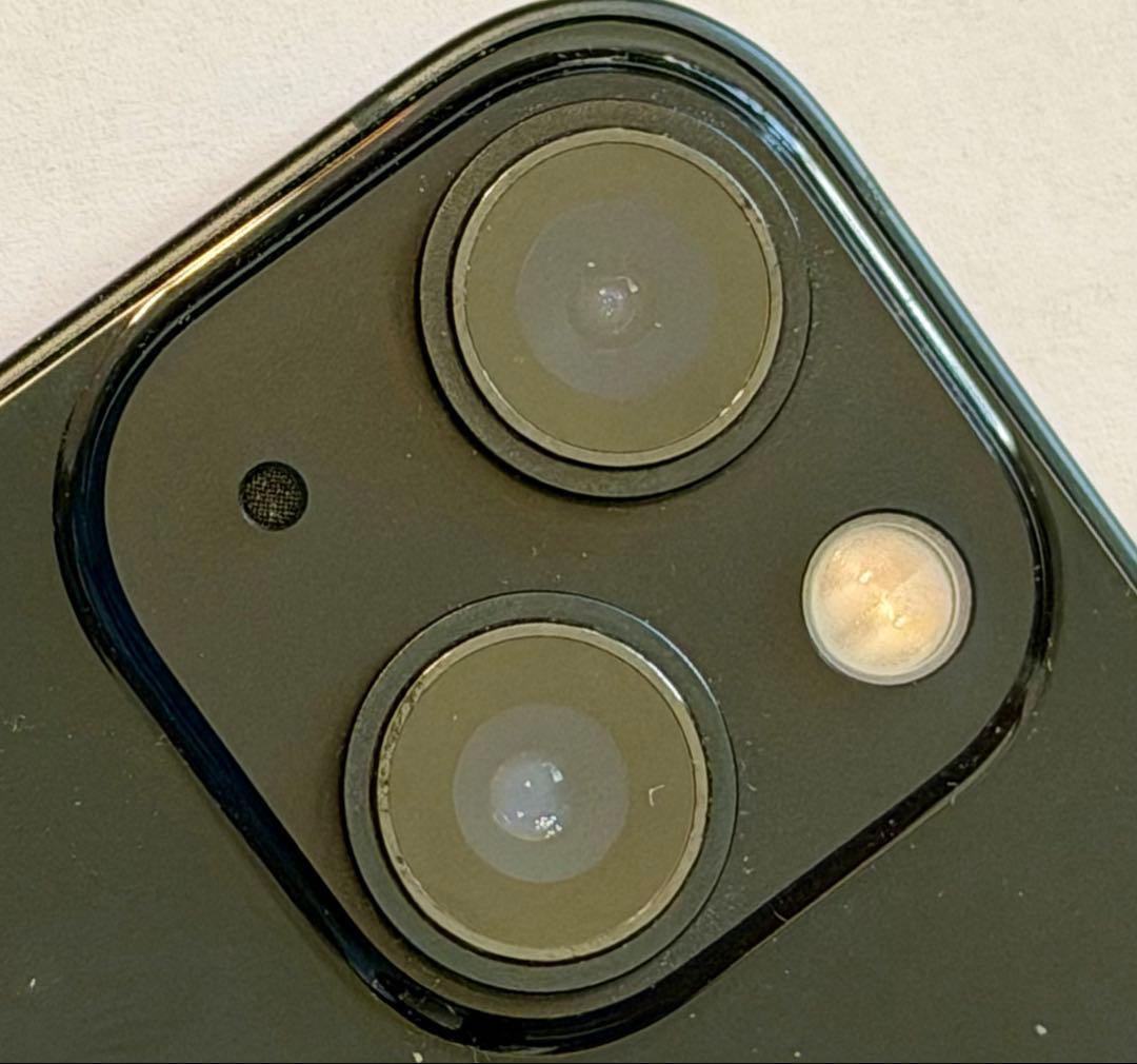 （美品)iPhone13mini 128GBミッドナイト/バッテリ-76%/箱有