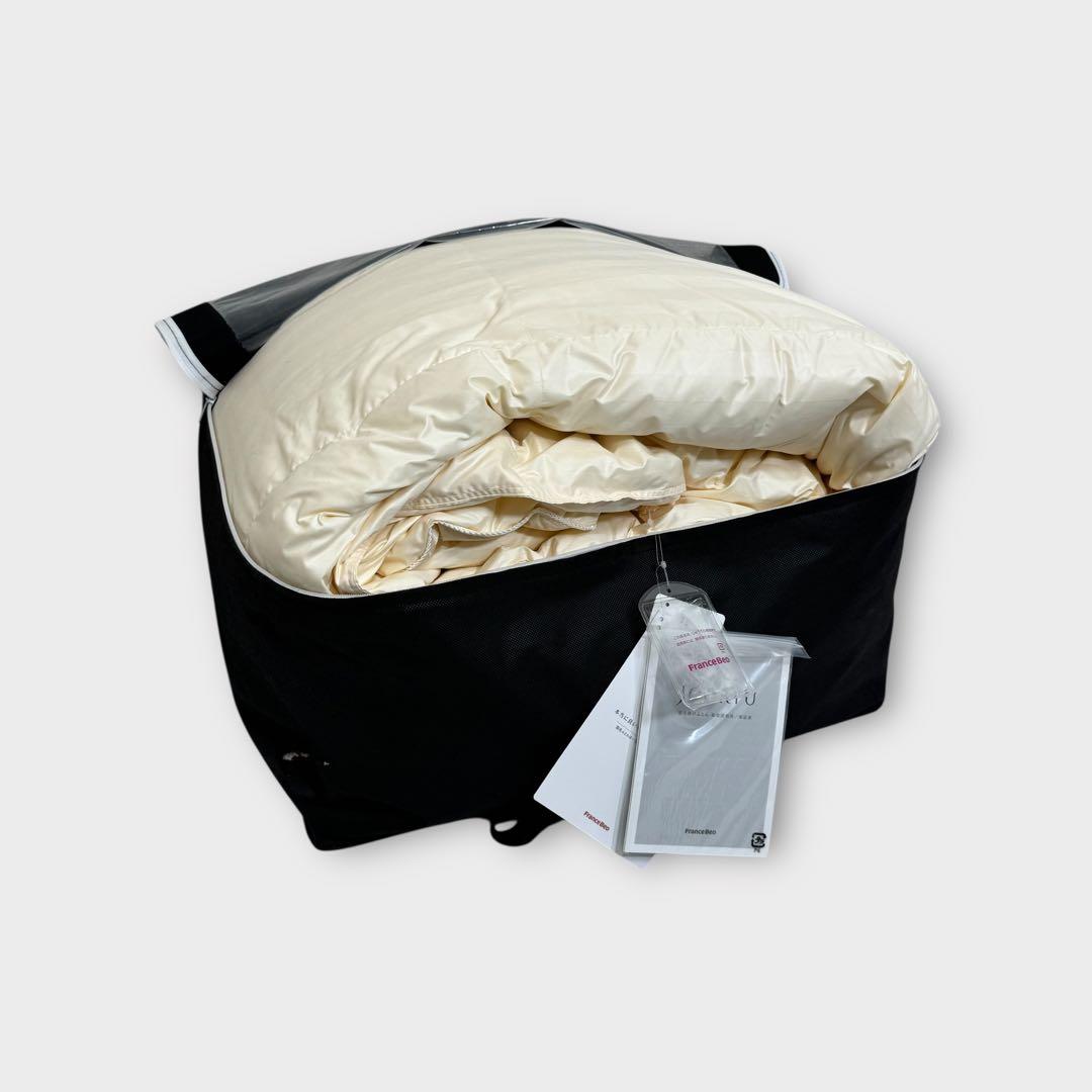 9304.フランスベッド JOORYU 羽毛布団 セラシエ シングル