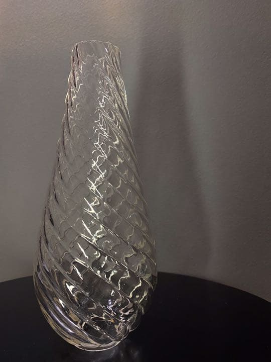 アンティーク ビンテージ ガラス 渦巻 40sシャンデリア フラワーベース