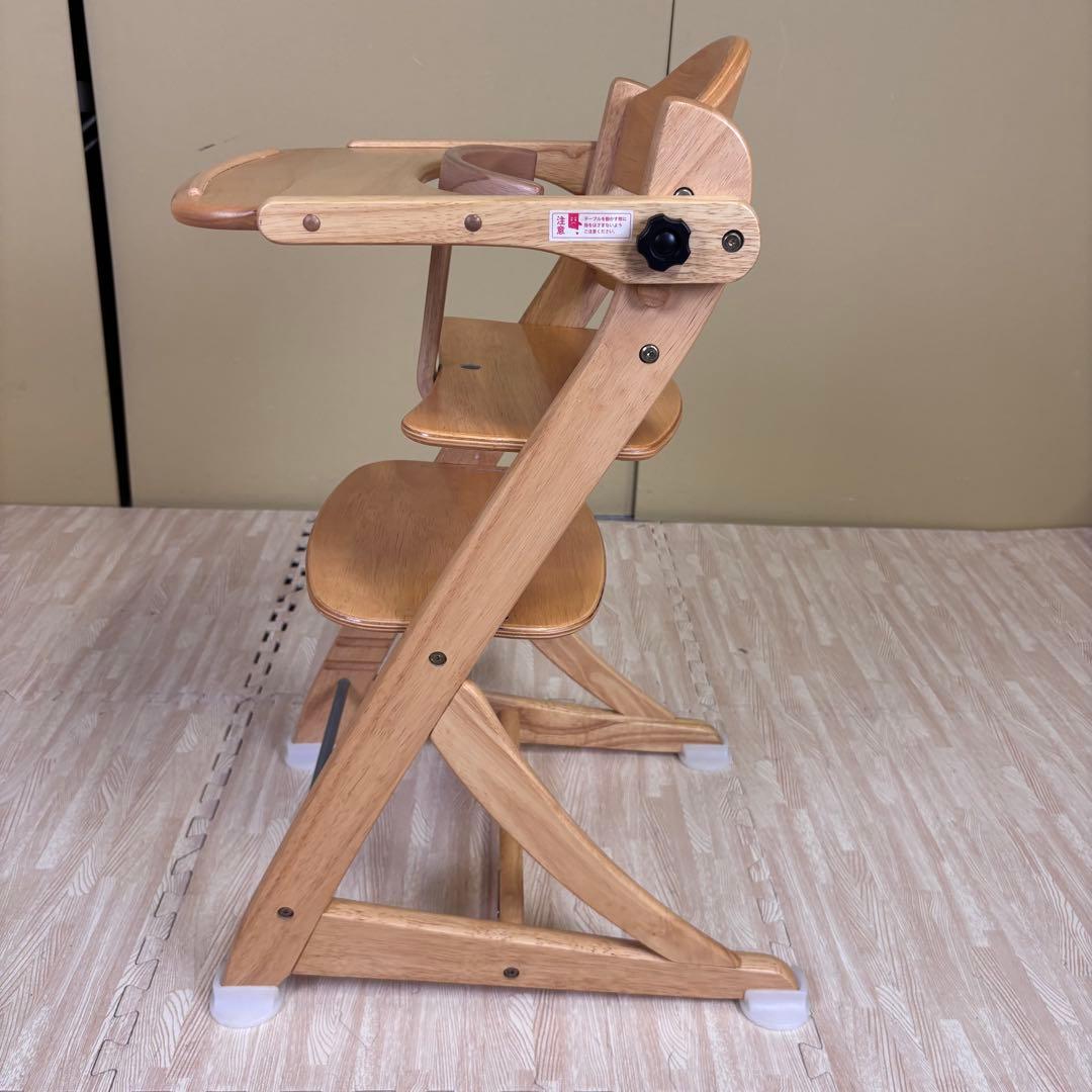 除菌清掃済　☆美品☆　大和屋　すくすくスリムフィットチェア　テーブル＆ガード付