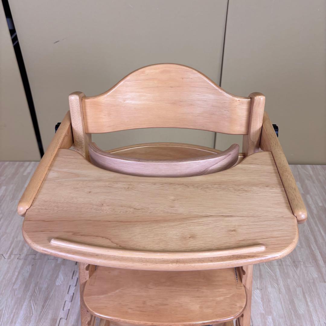 除菌清掃済　☆美品☆　大和屋　すくすくスリムフィットチェア　テーブル＆ガード付