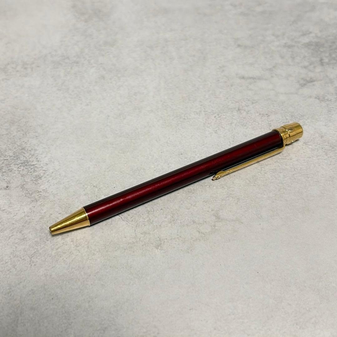 カルティエ サントスドゥカルティエローラーボールペン ボルドー　箱付き