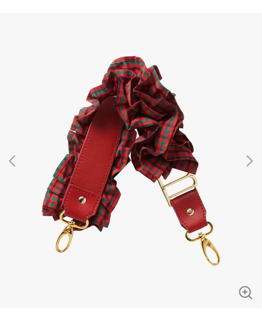 Bibiy.×familiarコラボ ハンドストラップ　赤チェック