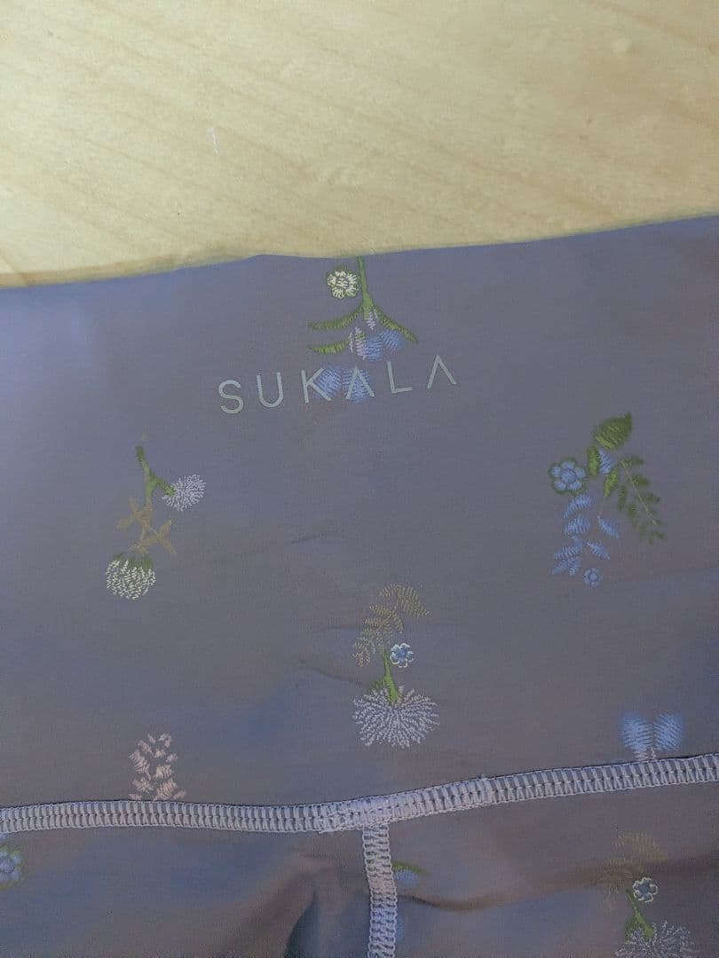 花柄ラベンダーヨガレギンス