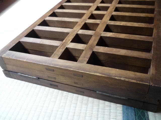 帳場格子（ごうし）三つ折り　時代物　商店帳場　仕切り・衝立