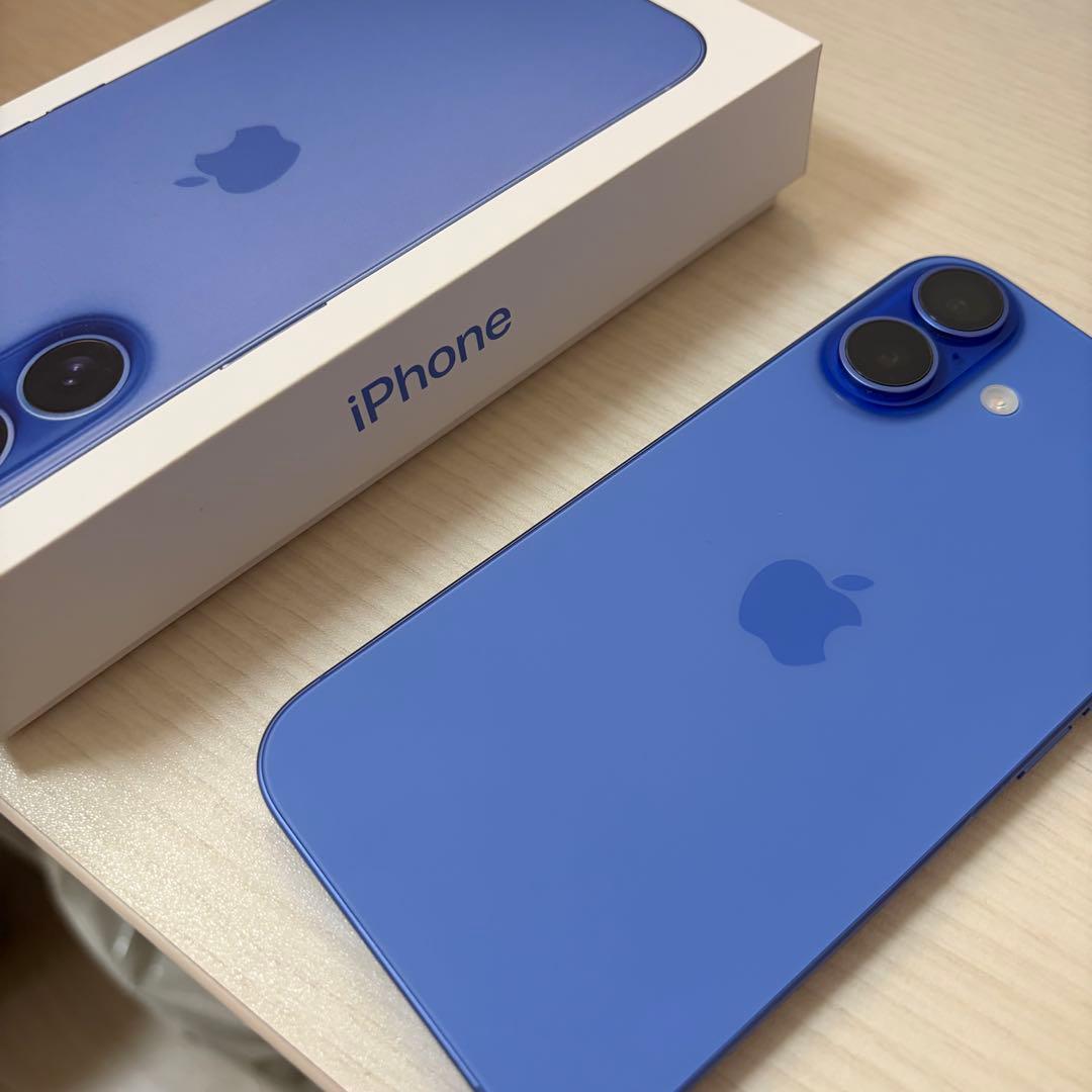 最終値下げ！《美品》iPhone16 本体 ウルトラマリン 256GBSIMなし