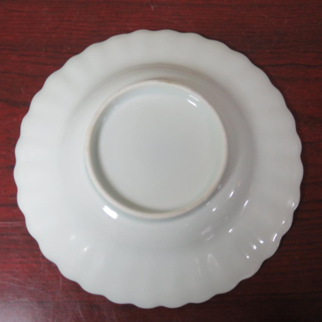 中皿 小皿 白磁 染付 美品 4枚 薄造り