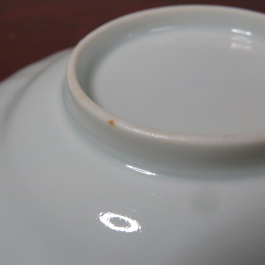 中皿 小皿 白磁 染付 美品 4枚 薄造り