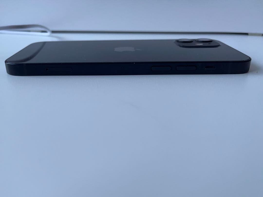 iPhone12 128GB simフリー ブラック本体 箱 iFaceケース