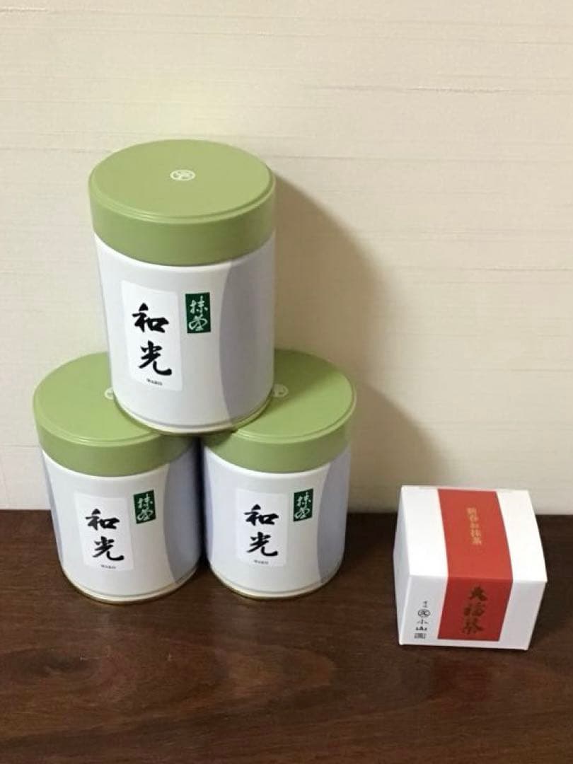 丸久小山園 和光100g缶 3缶セット【訳あり おまけ付き】