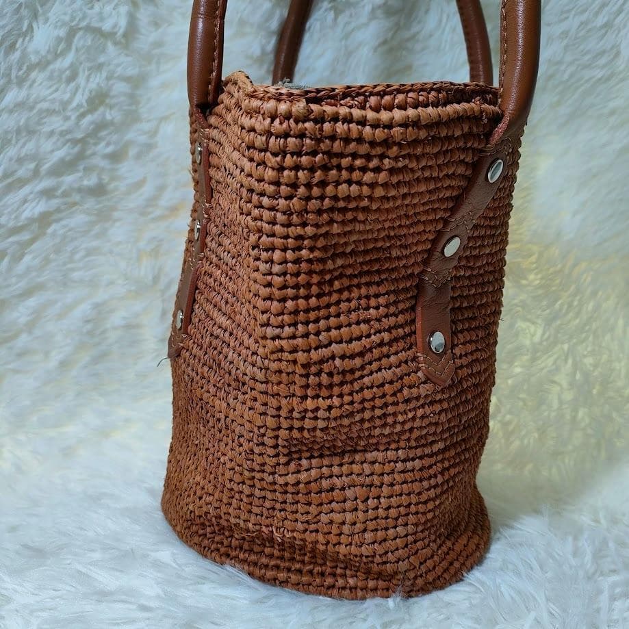 HELEN KAMINSKI ヘレンカミンスキー ラフィア トートバッグ