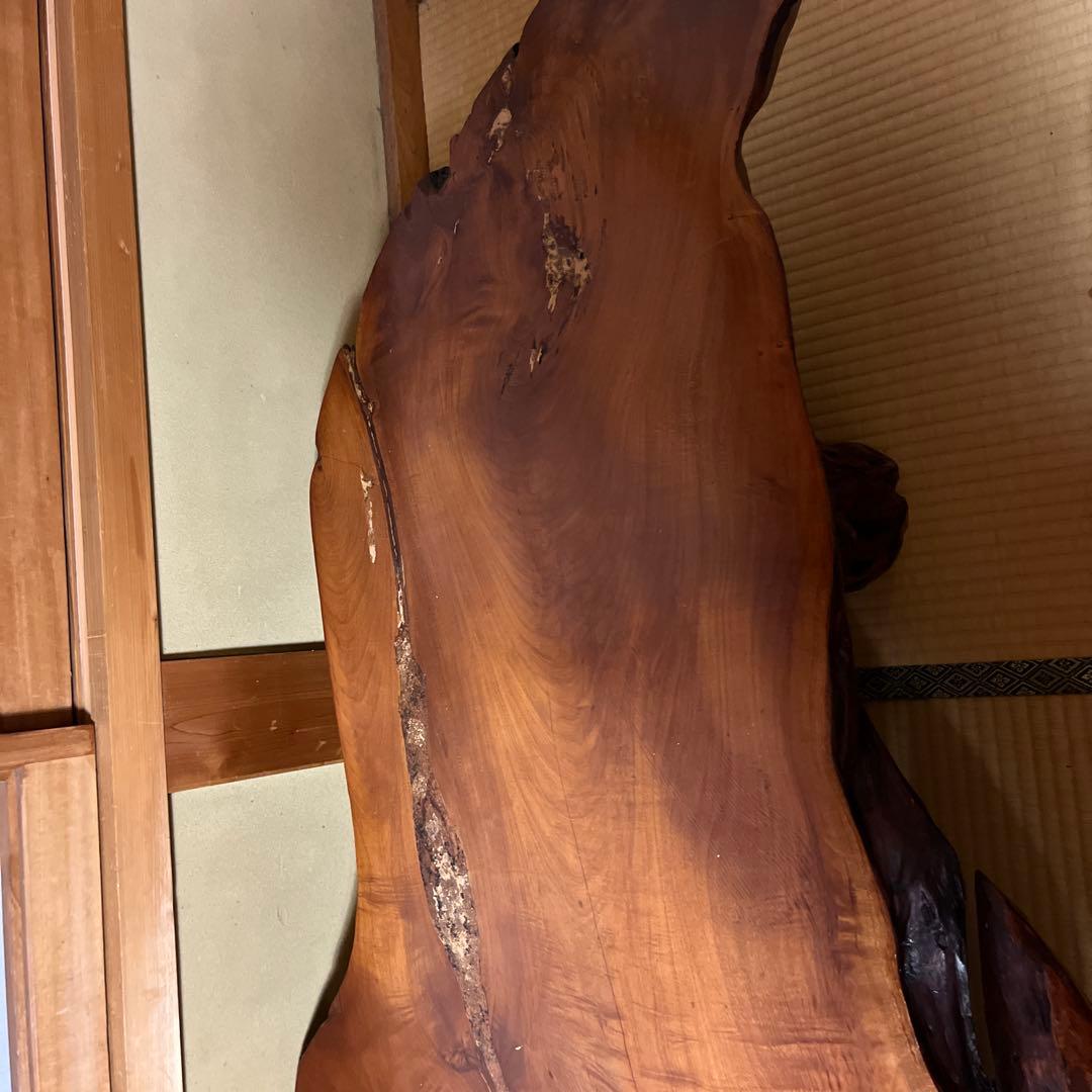 桜の木の座卓 大きめ 茶色