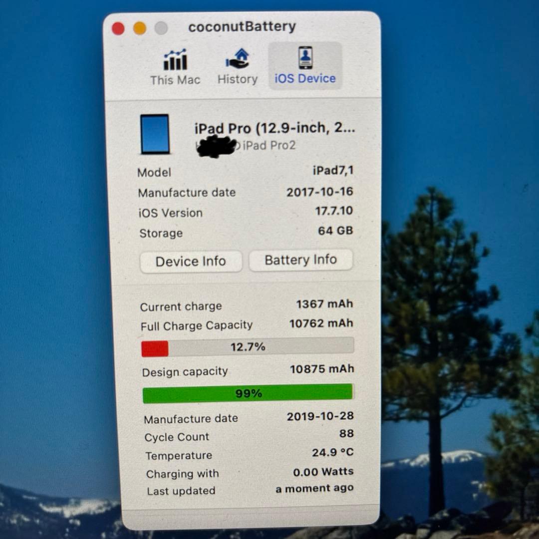 iPadPro 12.9inch 第二世代 64GB wifi　本体のみ