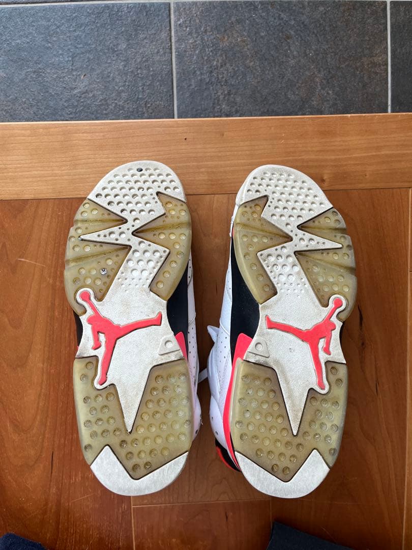 シューズ(男性用) AIR JORDAN 6 RETRO LOW INFRARED WHITE