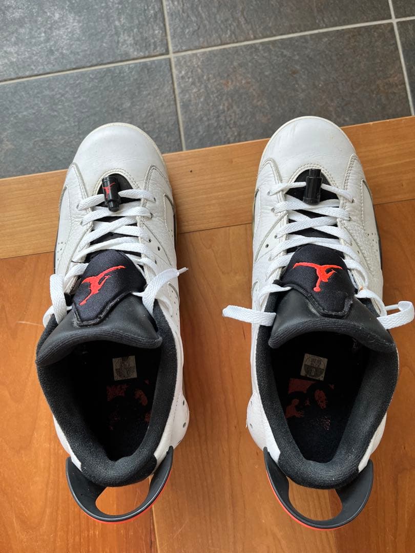 シューズ(男性用) AIR JORDAN 6 RETRO LOW INFRARED WHITE