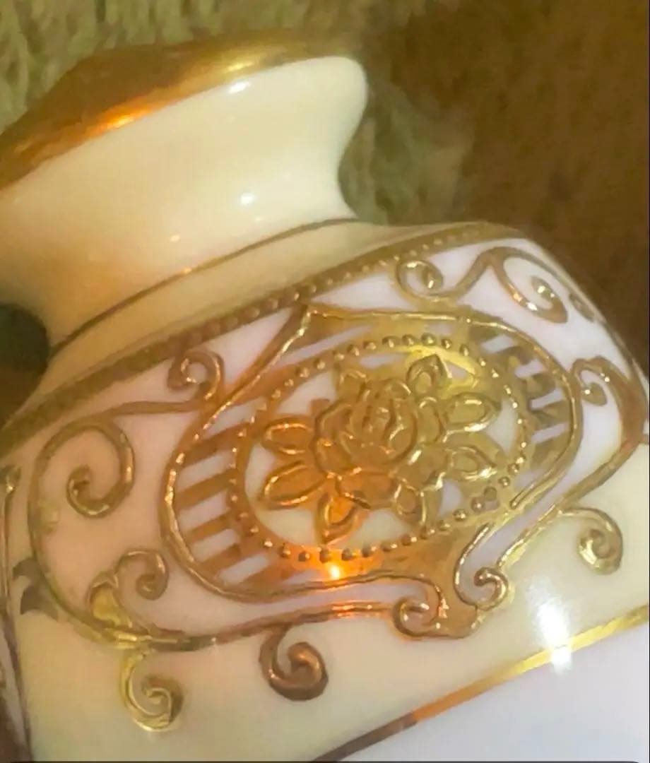 希少！オールドノリタケOLD NORITAKEソルトペッパー調味料薬味金彩