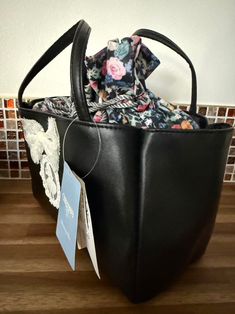 【未使用】アフタヌーンティー Alice✨バッグ ポーチ ディズニー 近沢レース