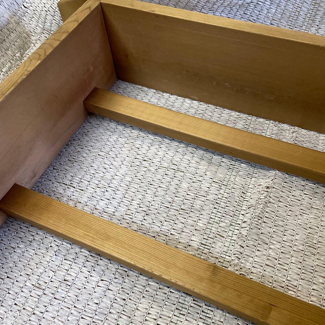 木製 和菓子蒸し器 4セット & 網ふきん8枚+ 竹スダレ4枚付き