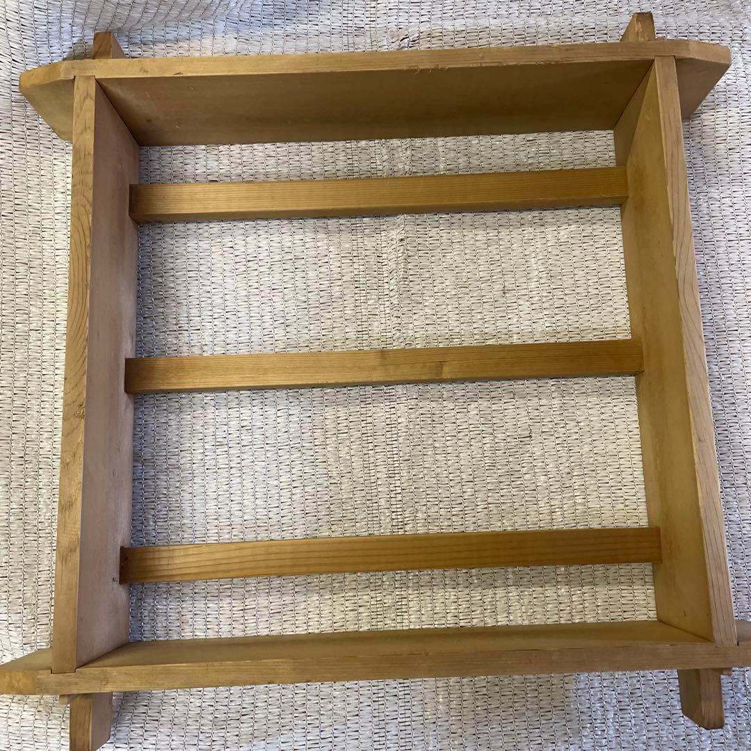 木製 和菓子蒸し器 4セット & 網ふきん8枚+ 竹スダレ4枚付き