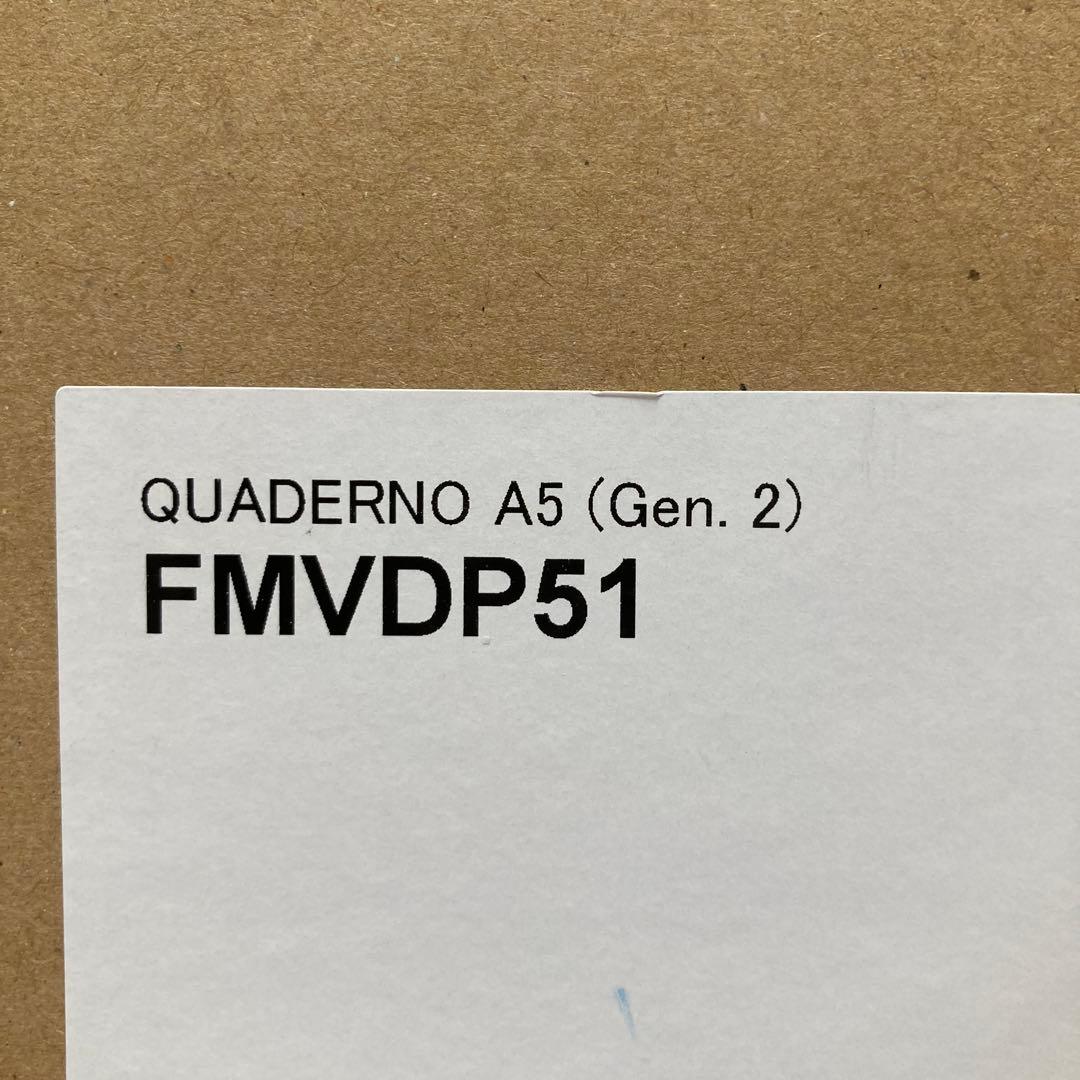 【新品・未開封】富士通 QUADERNO A5 (Gen.2) FMVDP51