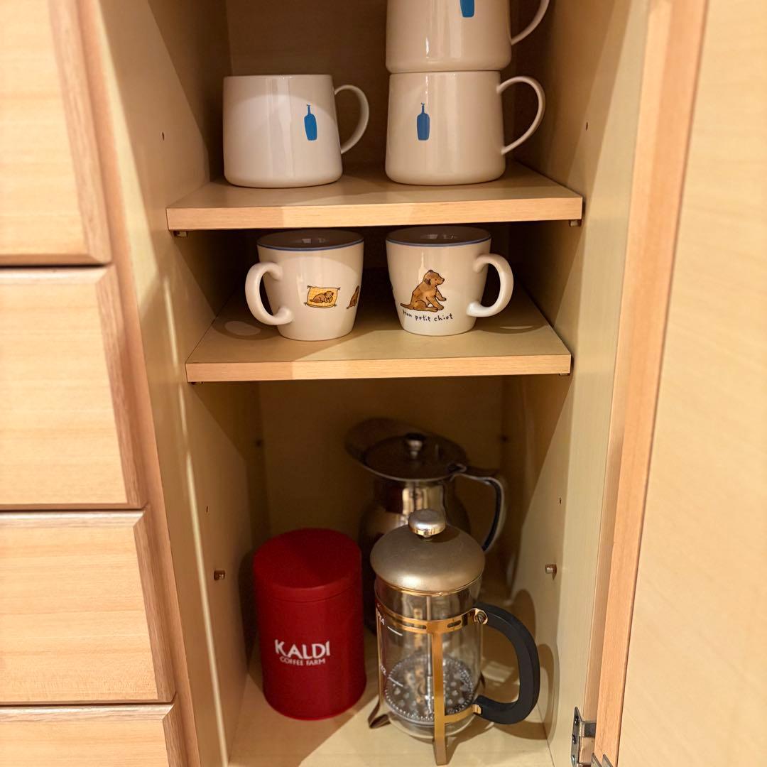 【 フランス 調 ビンテージ 木製 チェスト】真鍮取っ手 キャスター付き