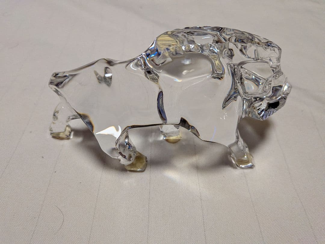 Baccarat　クリスタル　イノシシ　置き物