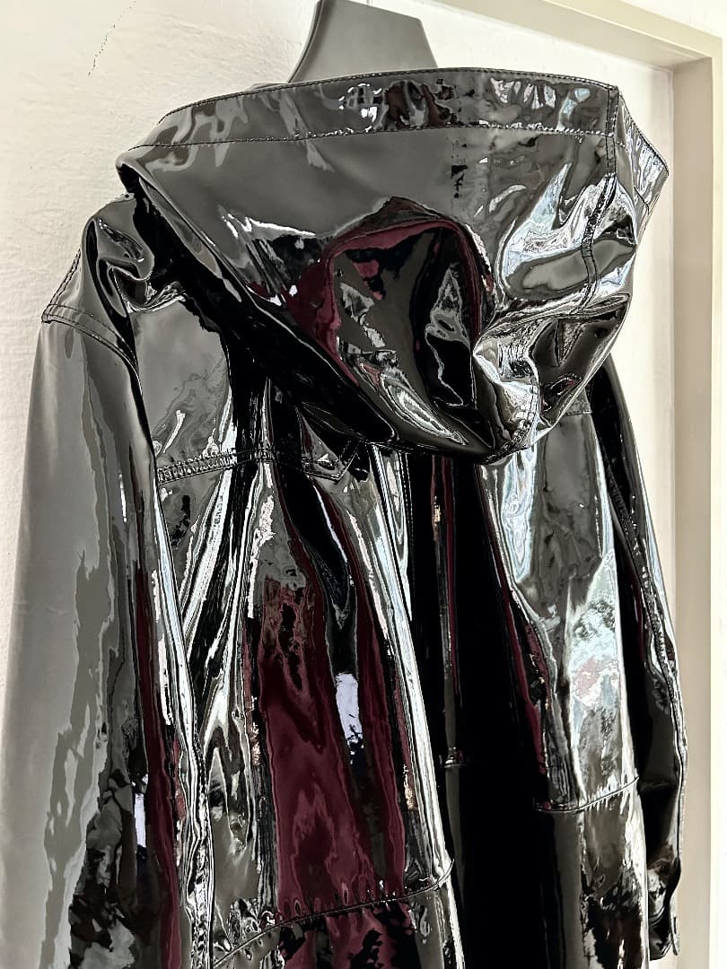 sensei　CELINE 19SS エナメル　ラムレザーモッズパーカー